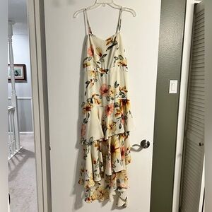 Floral Tiered Midi Dress